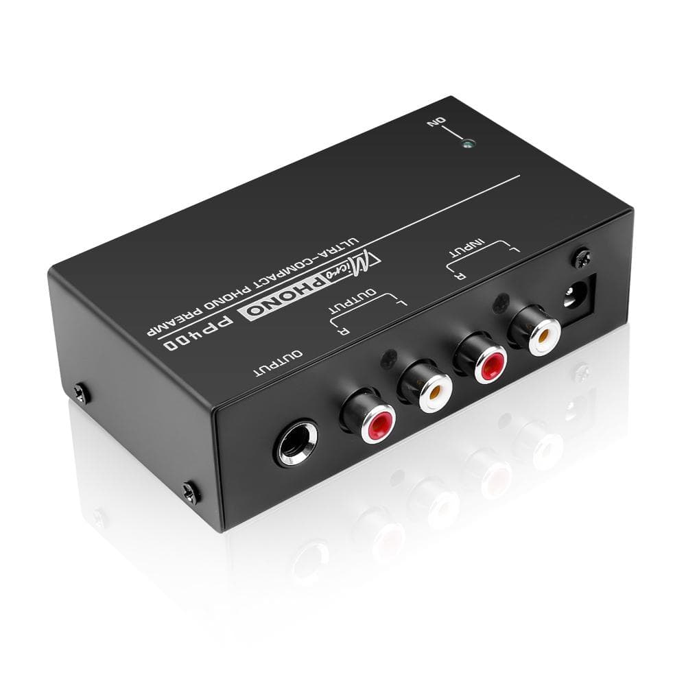 Ultra-Compact Phono Preamp Preamplifier With Rca Input & Output 1/4Inch TRS Interfaces Preamplificador Turntable Preamp PP400 EU Plug