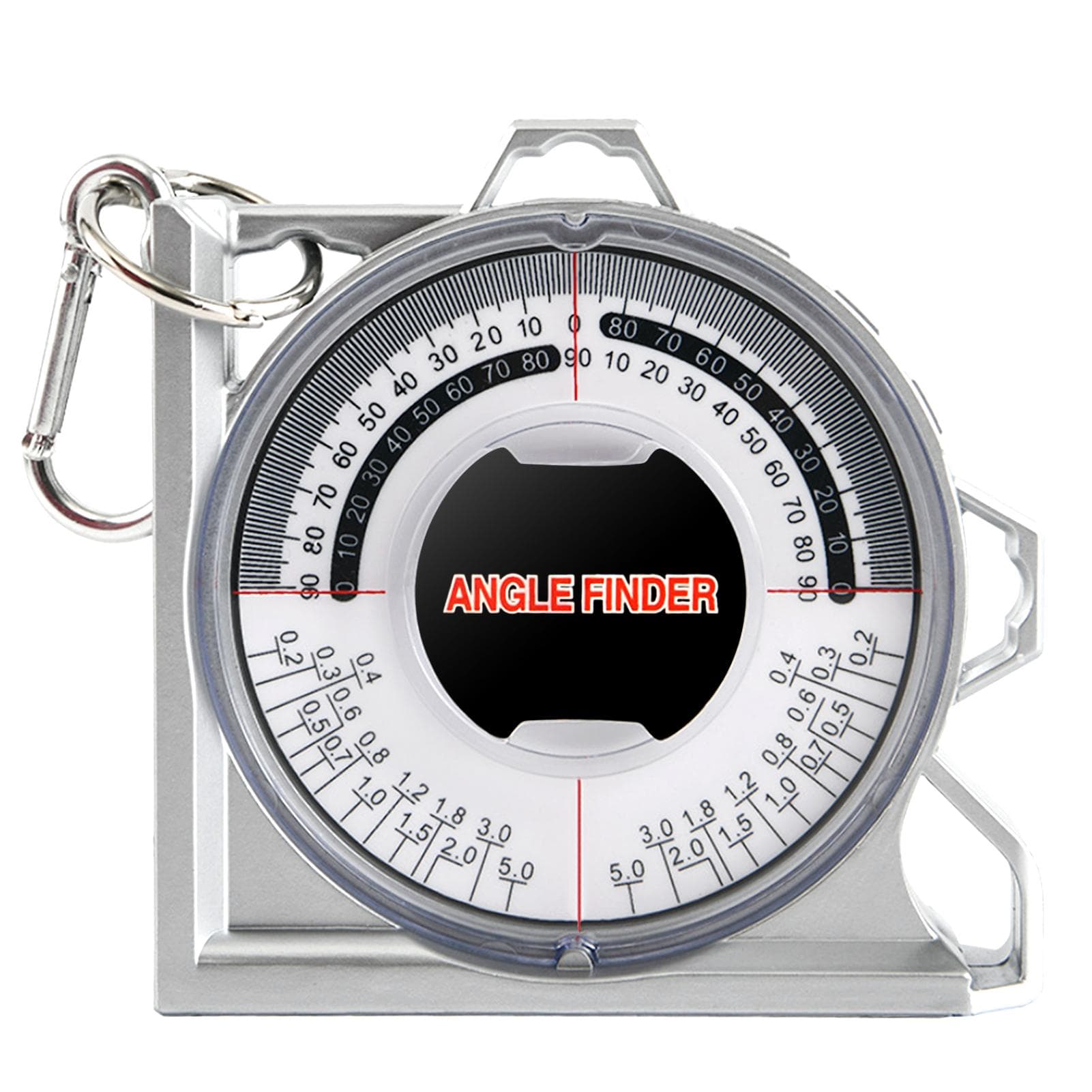 Magnetic Angle Finder Locator Mini Inclinometer Measurement Tool Protractor Tilt Level Meter Dual silver