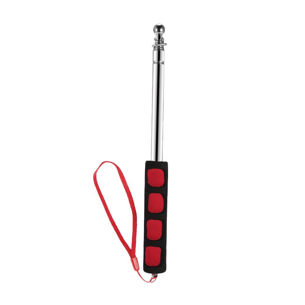 Outdoor 2m Stainless Steel Telescopic Flagpole Teaching Pointer Tour Guide Banner 79  Flagstaff 1.2m red