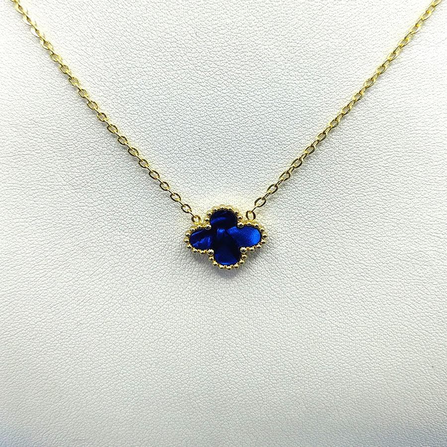 13mm Light Luxury Pendant Four-Leaf Clover Titanium Steel Simple Fashion Trend Collar Jewelry 18K