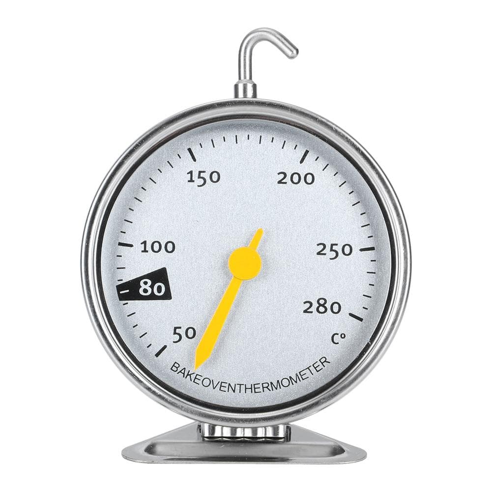Stainless Steel Large Dial Oven Thermometer with Hook Kitchen Cooking Measuring Tools  50-280 celsius