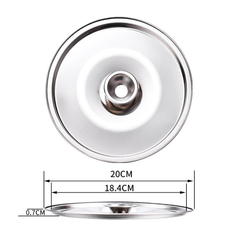 Stainless Steel Lid Pot Cover 10-24cm Saucepan Cover New Kitchen Food Lid Kitchen Supplies 20cm