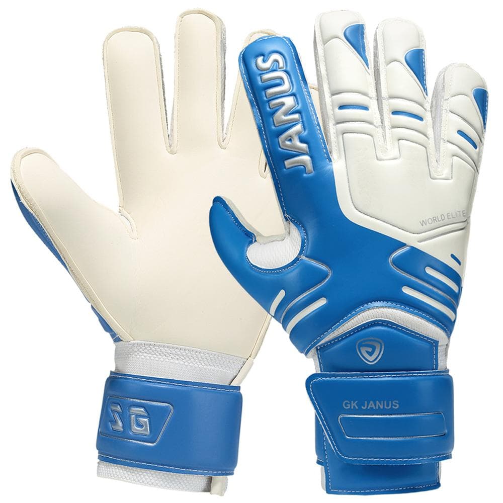 Soccer Goalkeeper Gloves with Finger Protecting Anti-Slip & & Wear Resistant & Breathable Football Size 9 blue