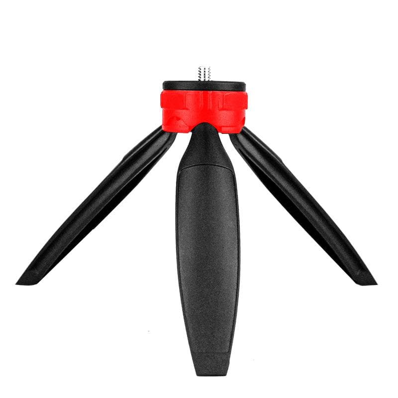 Mobile Phone Live Three-legged Bracket Connected To Telescope Camera Tripod Desktop Mini Bracket with Adjustable Height. red