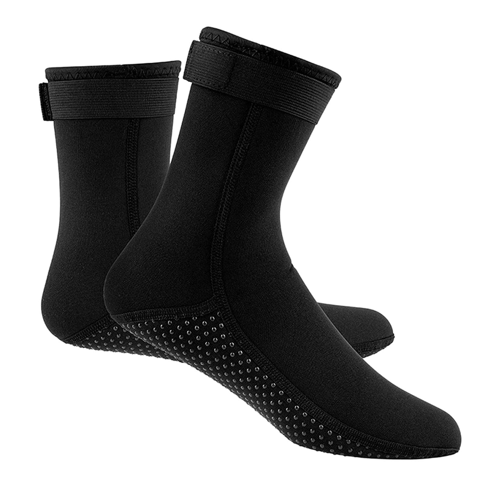 3MM Neoprene Wetsuit Socks Warm Scuba Diving Socks Winter Surfing Socks Thermal Anti Slip Boots for M black