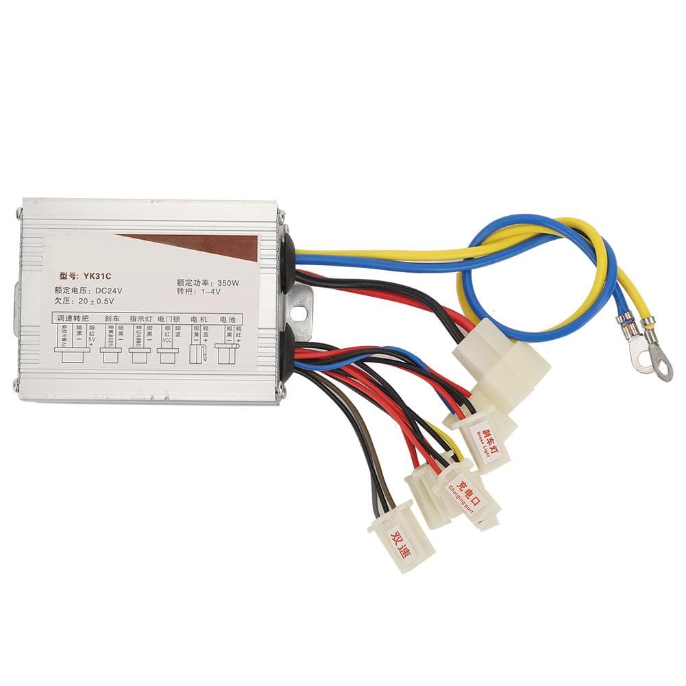 YK31C 24V 350W Motor Brush Controller Accessory for Electric Bicycle Scooter