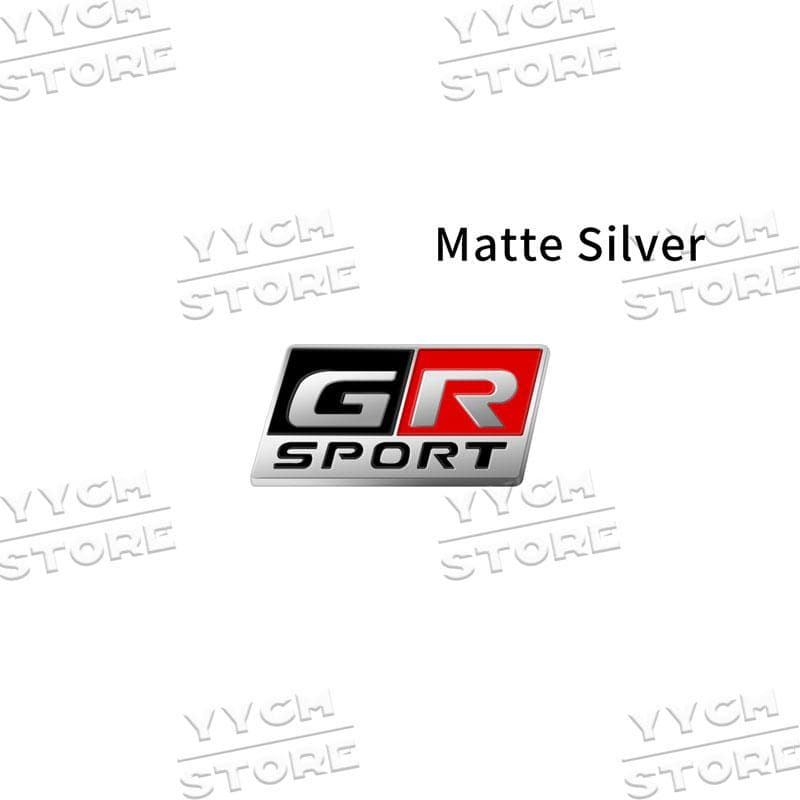 3D Logo GR Sport Steering Wheel Badge Car Emblem For 86 CHR RAV4 Corolla Cross Hilux Yaris GR Sport Sticker Accessries