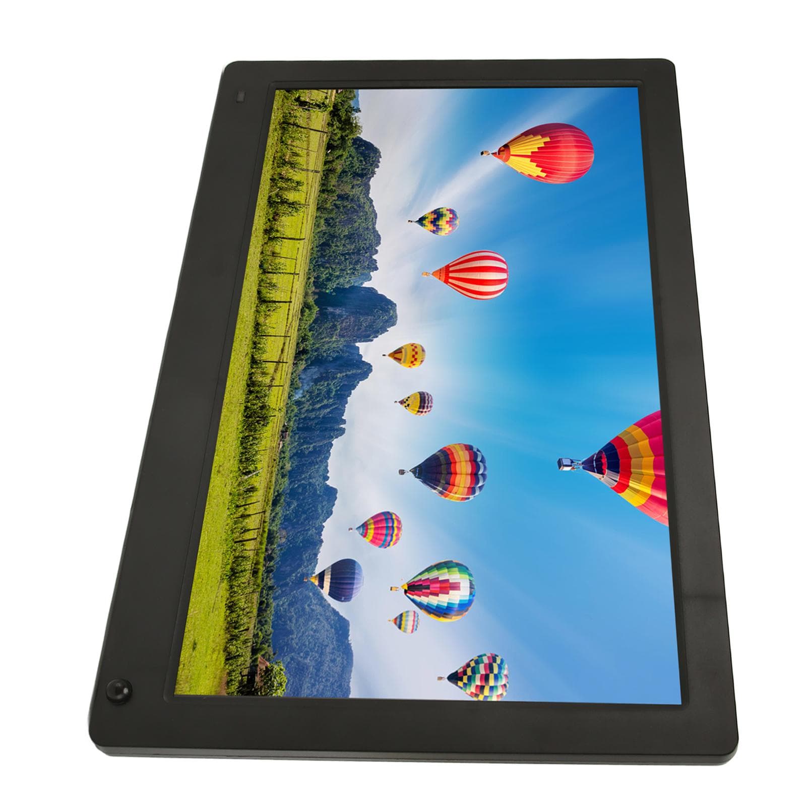 15.6 Inch Digital Photo Frame Body Sensor 16:9 IPS Display 1920x1080 Support Video Sound Picture US Plug black