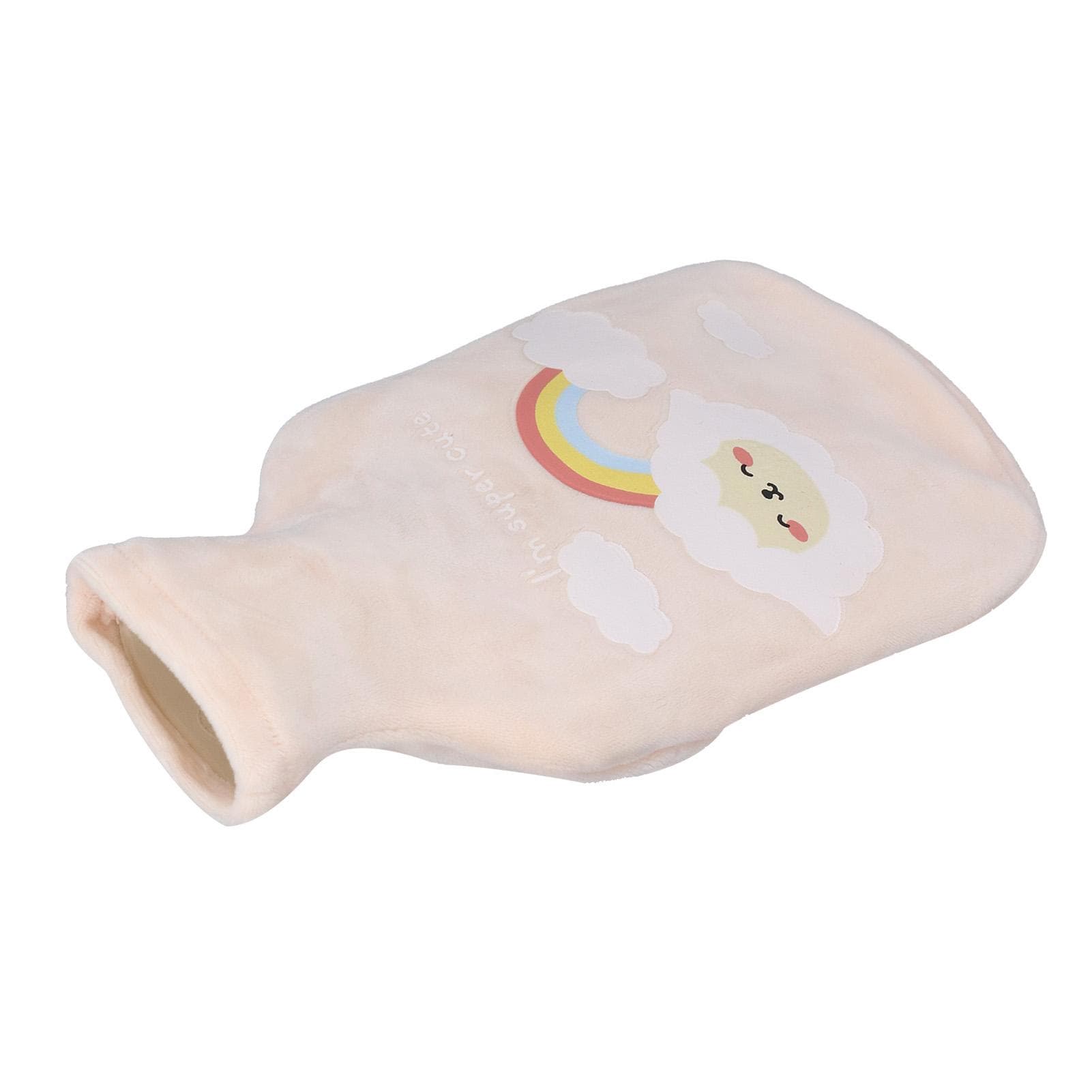 Hot Water Bottle 350ml Easy Operation Safe Stopper Natural Rubber Good Sealing Performance Hot