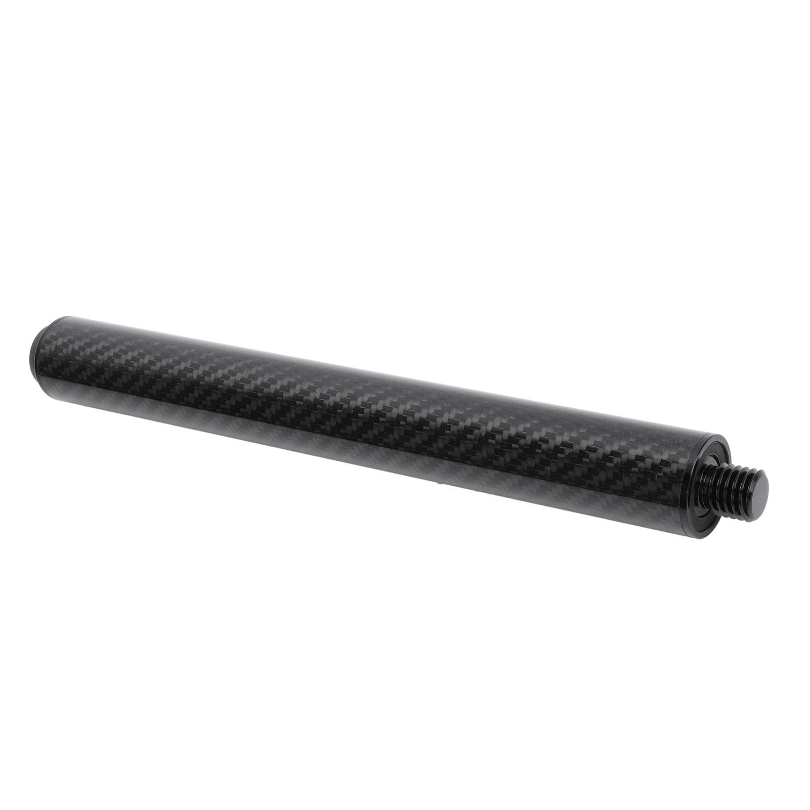 Billiard Pool Cue Extender 10 Inch Carbon Fiber Pool Cue Extension Stick with Rear Plug for