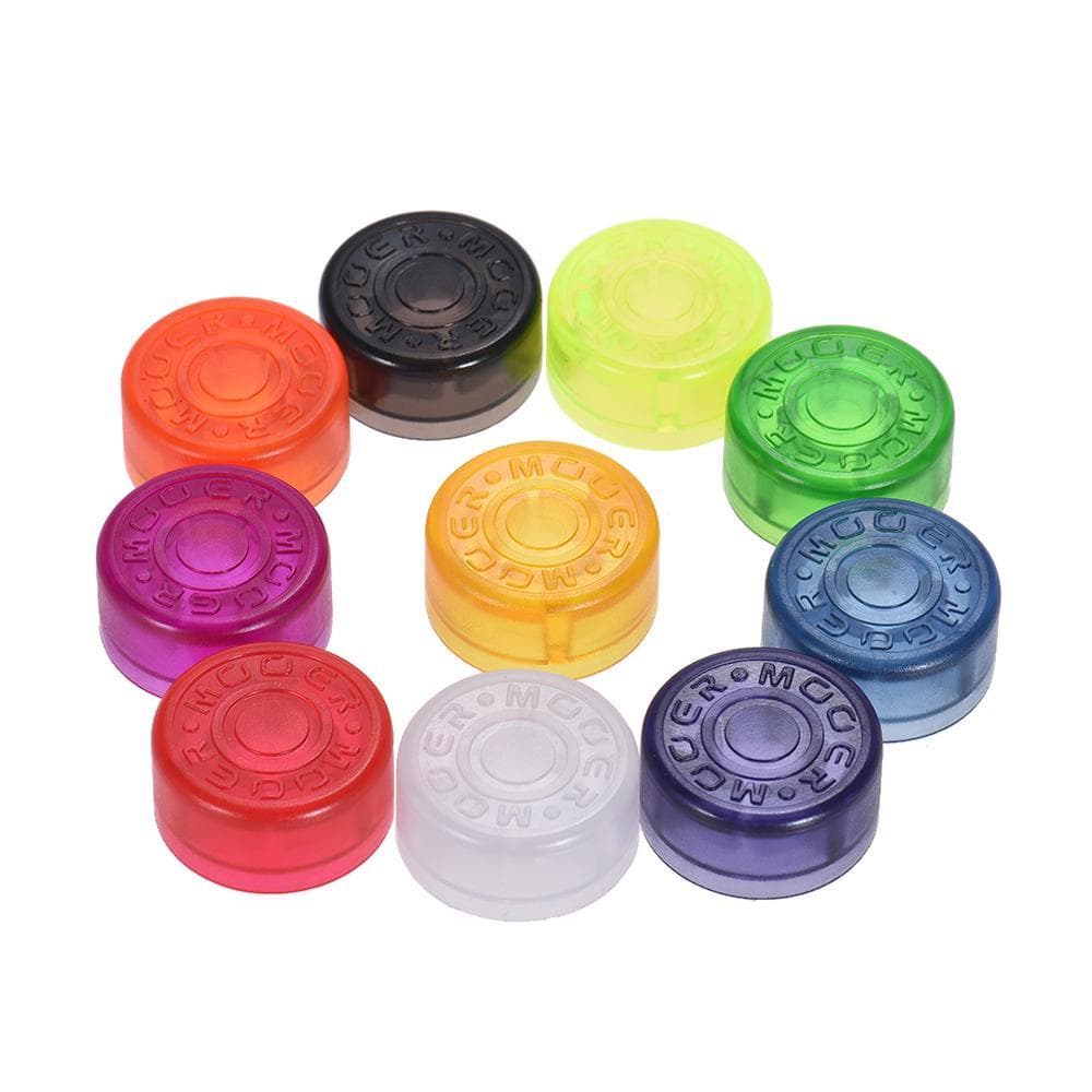 MOOER 10pcs Footswitch Topper Protector Colorful Plastic Bumpers for Guitar Effect Pedal multicolour