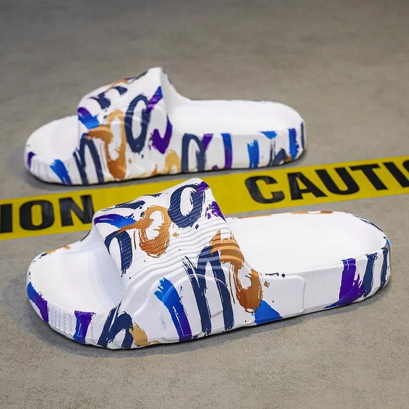 Beach Flip Flops Men Slippers Original Men's Slippers Walk Around Home Slipers Men's slippers Comfortable Man Sandal House Shoes 41-42