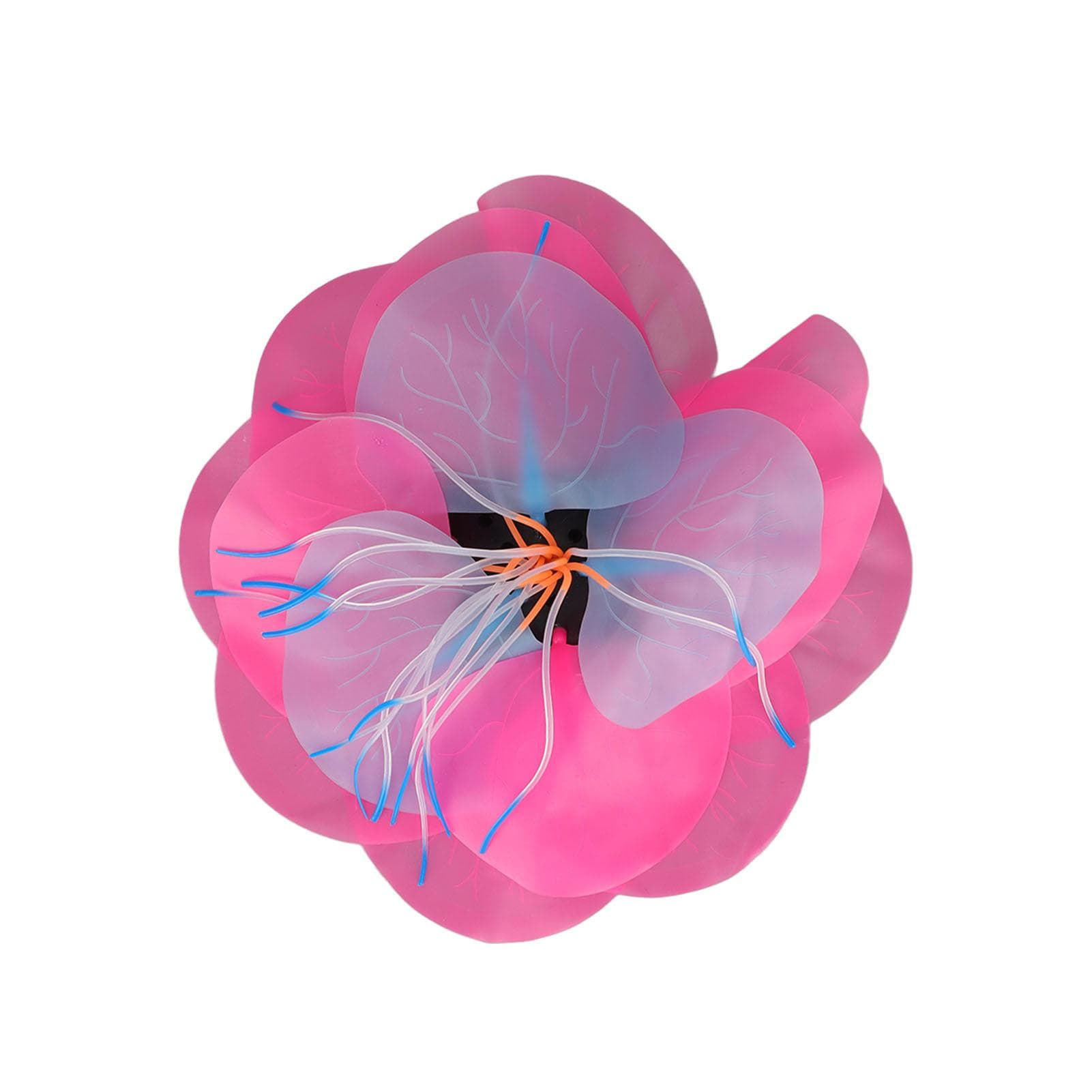 Fish Tank Ornaments Silicone Glowing Naturally Lotus Plants Aquarium Decoration for Fish Tank pink