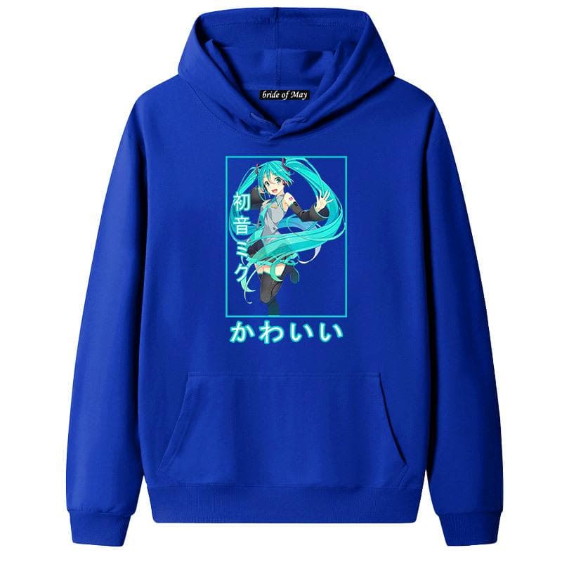 Hatsune Miku Hatsune Miku Mar Ainime Amazon Sweater Hoodie Couple 2XL