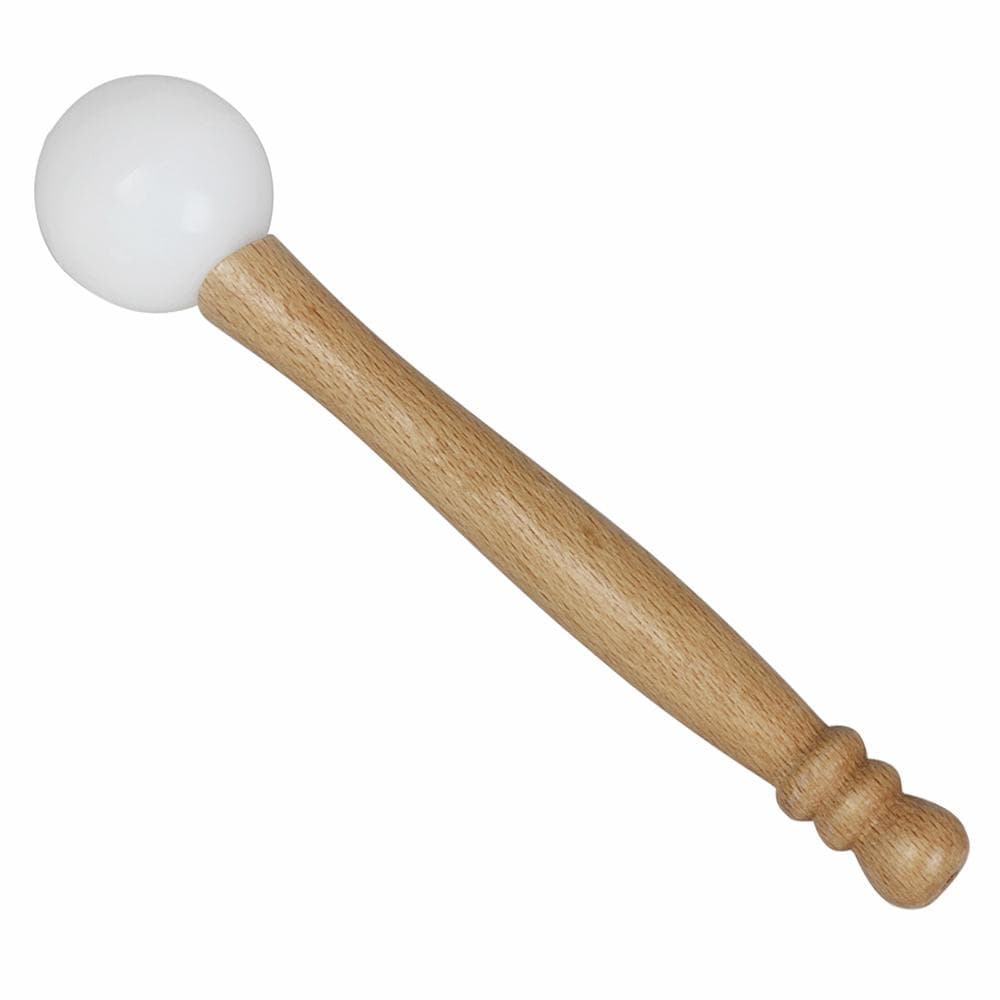 Rubber Mallet Stick Beater for Crystal Singing Bowl Wooden Handle Professional Sound Bowl Striker ivory