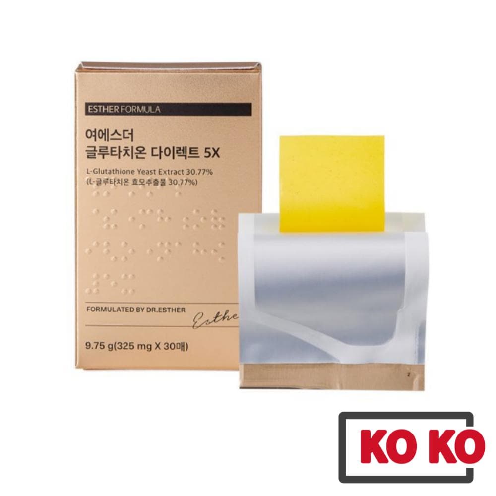 [Esther Formula] Glutathione Direct Film 5x 325mg X 30 Sheets / Whitening 1 BOX