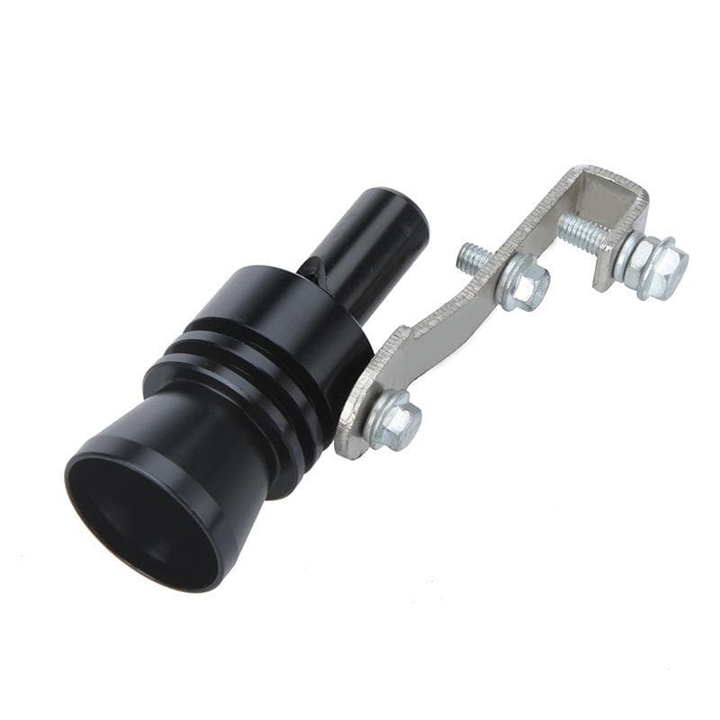 Universal Car Turbo Sound Whistle Exhaust Pipe Tailpipe Car Refitting Turbo Whistle Exhaust Pipe Sound Turbo Tail XL black