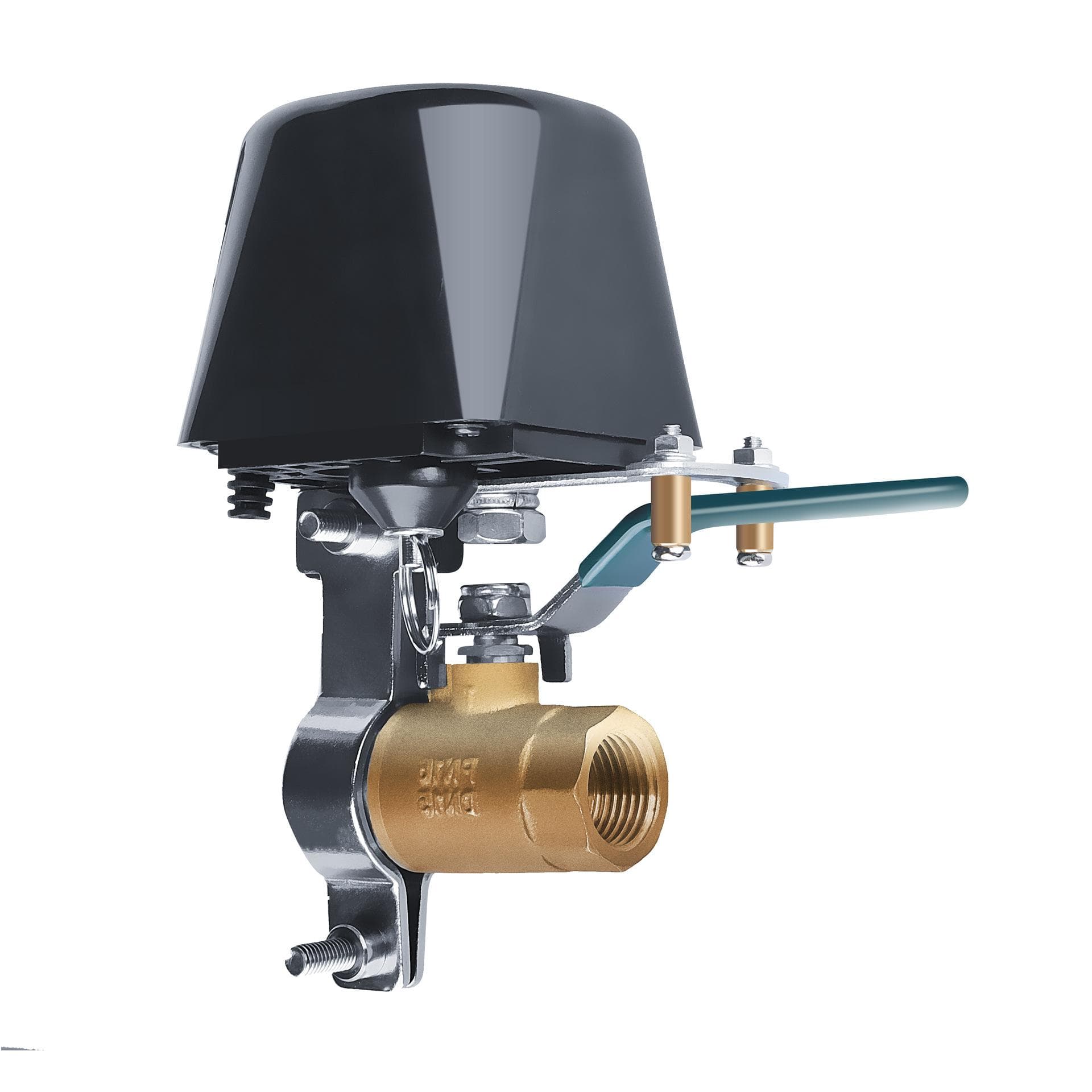 Smart WiFi Water Valve, Compatible with Alexa and Google Assistant, Application program iOS/Android black