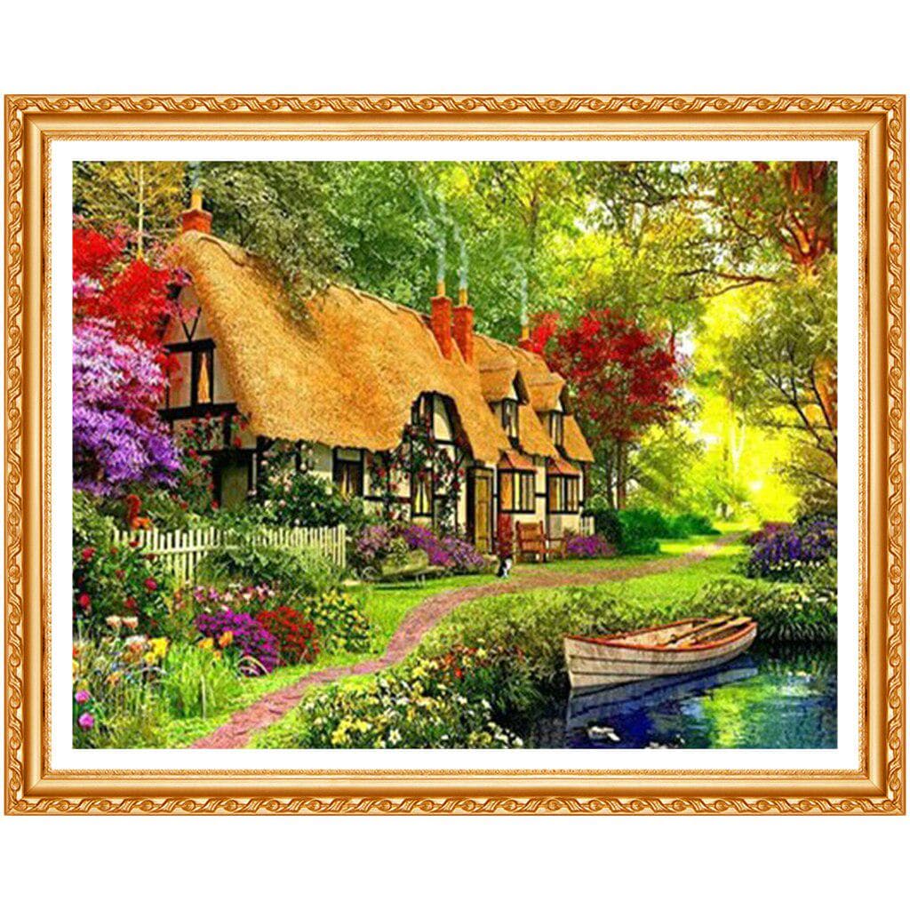 Diamond Embroidery Drill Rhinestone Hand Made Needlework By Numbers Pastoral Life Pictures 20X30CM