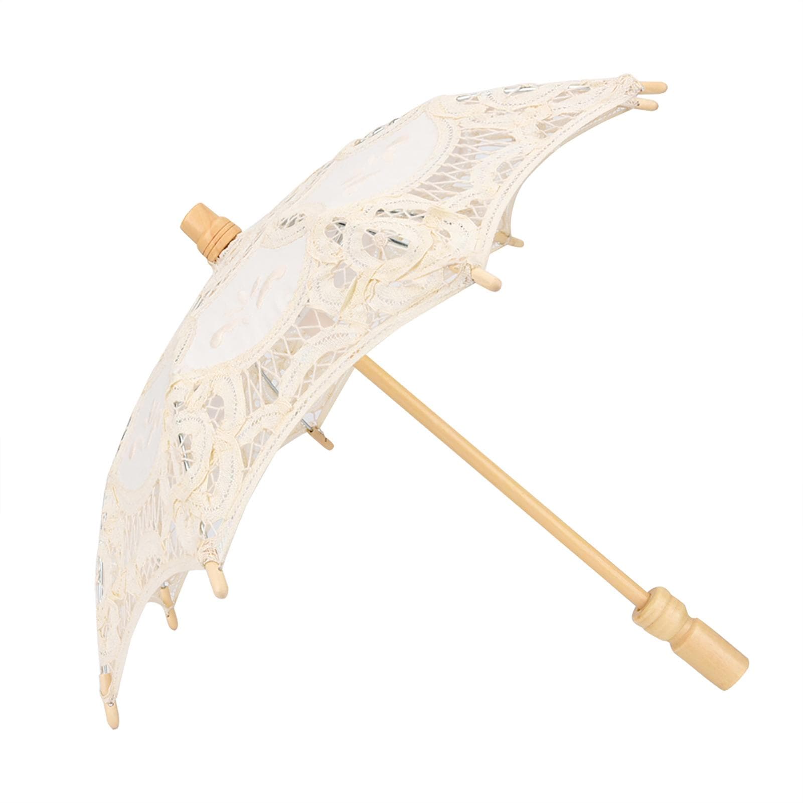 Bridal Lace Cotton Umbrella for Wedding Parties Dancing Photography Prop