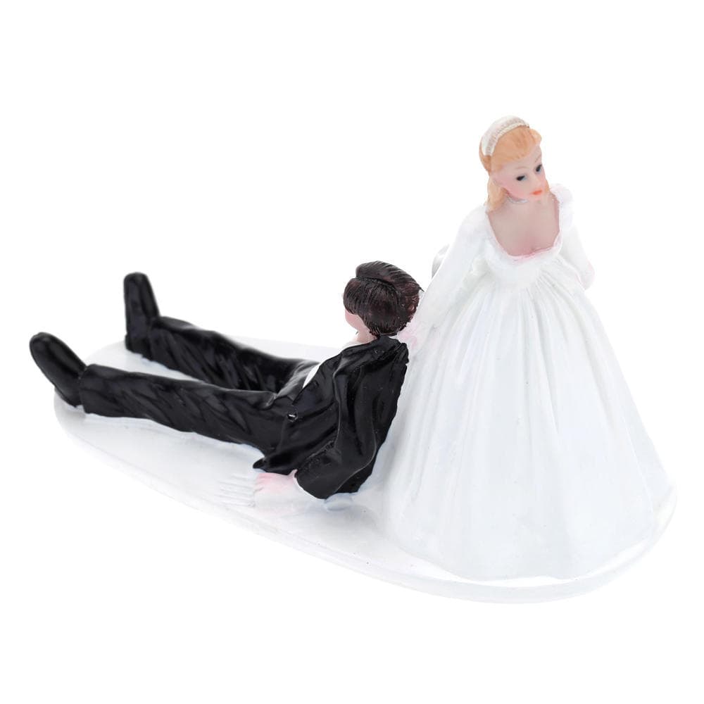 New High Quality Romantic Bride and Groom Wedding Cake Topper Decoration 4