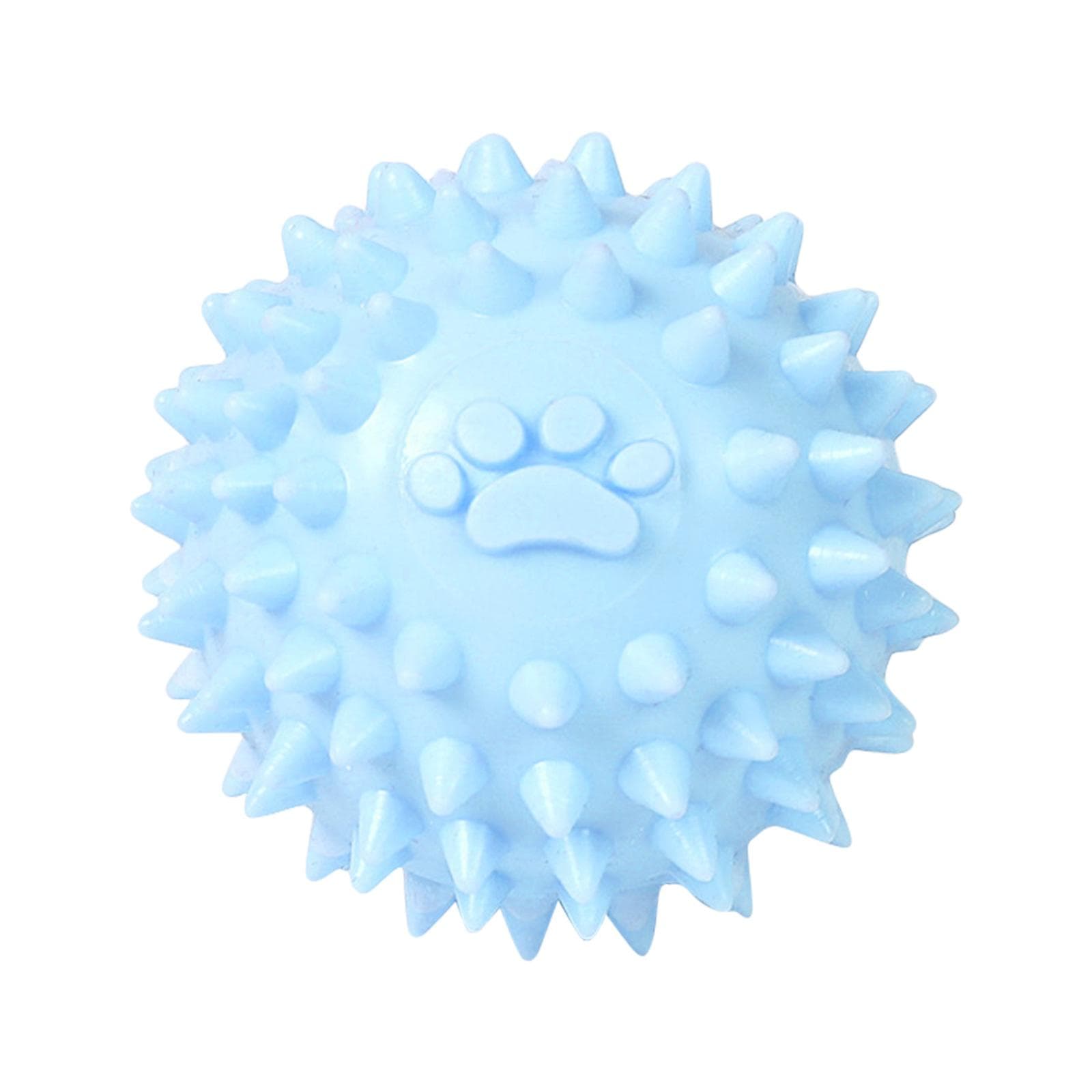 Dogs Chew Toy for Small Medium Dogs Aggressive Chewers 2.4in Small Spiky Ball Safe TPR Material for Puppy Teething blue