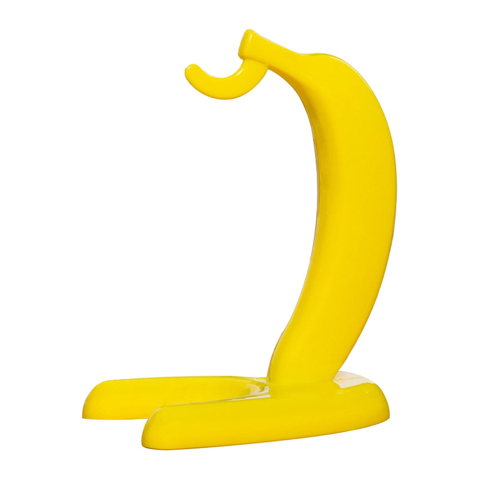 Banana Hanger Banana Tree Holder Stand Yellow Modern Banana Display Stand Hook for Kitchen yellow
