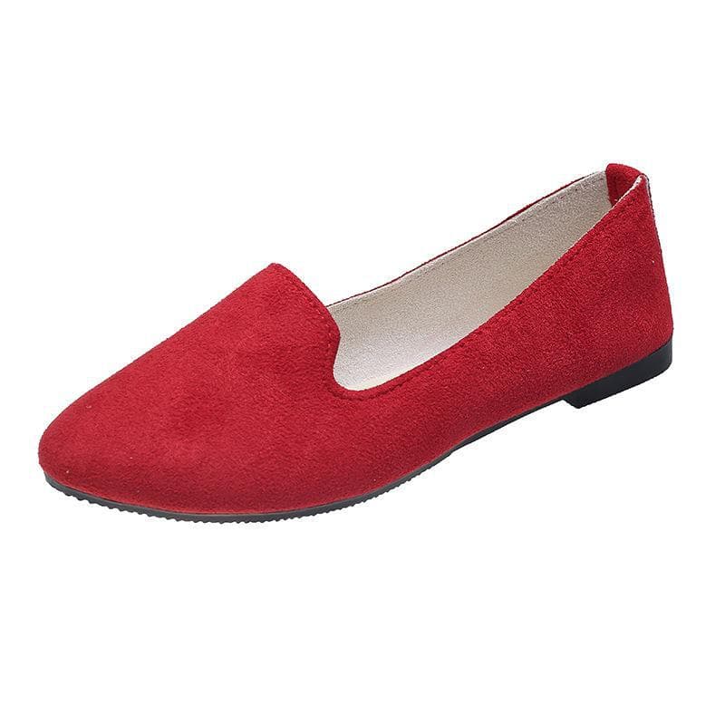 Women's Flats: Candy Color, Work & Maternity Wear, Spring & Autumn 2023 Collection, Size 43. 43 red