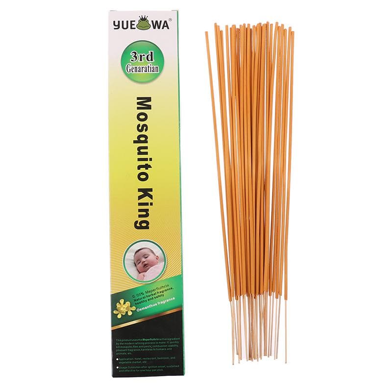 1Pc Practical Outdoor Camping Fishing Multifunctional Non-Toxic 100% Organic Mosquito Repellent Mosquito Rod 30 Pcs/Box