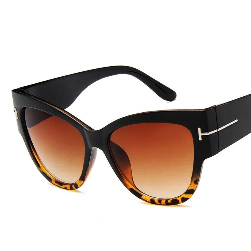 Fashion Sunglasses Women Cat Eye Oversized Sunglasses Female Gradient Lens Sun Glasses