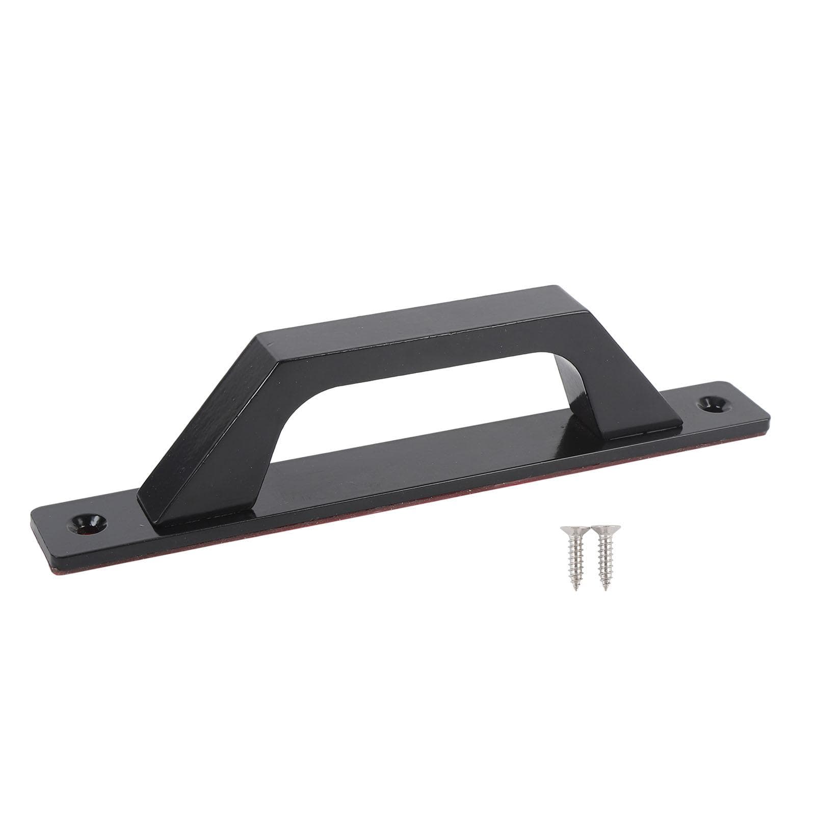 2Pcs Door Handles Aluminum Alloy Rustproof Adhesive Door Handles for Barn Sliding Closet Drawers black