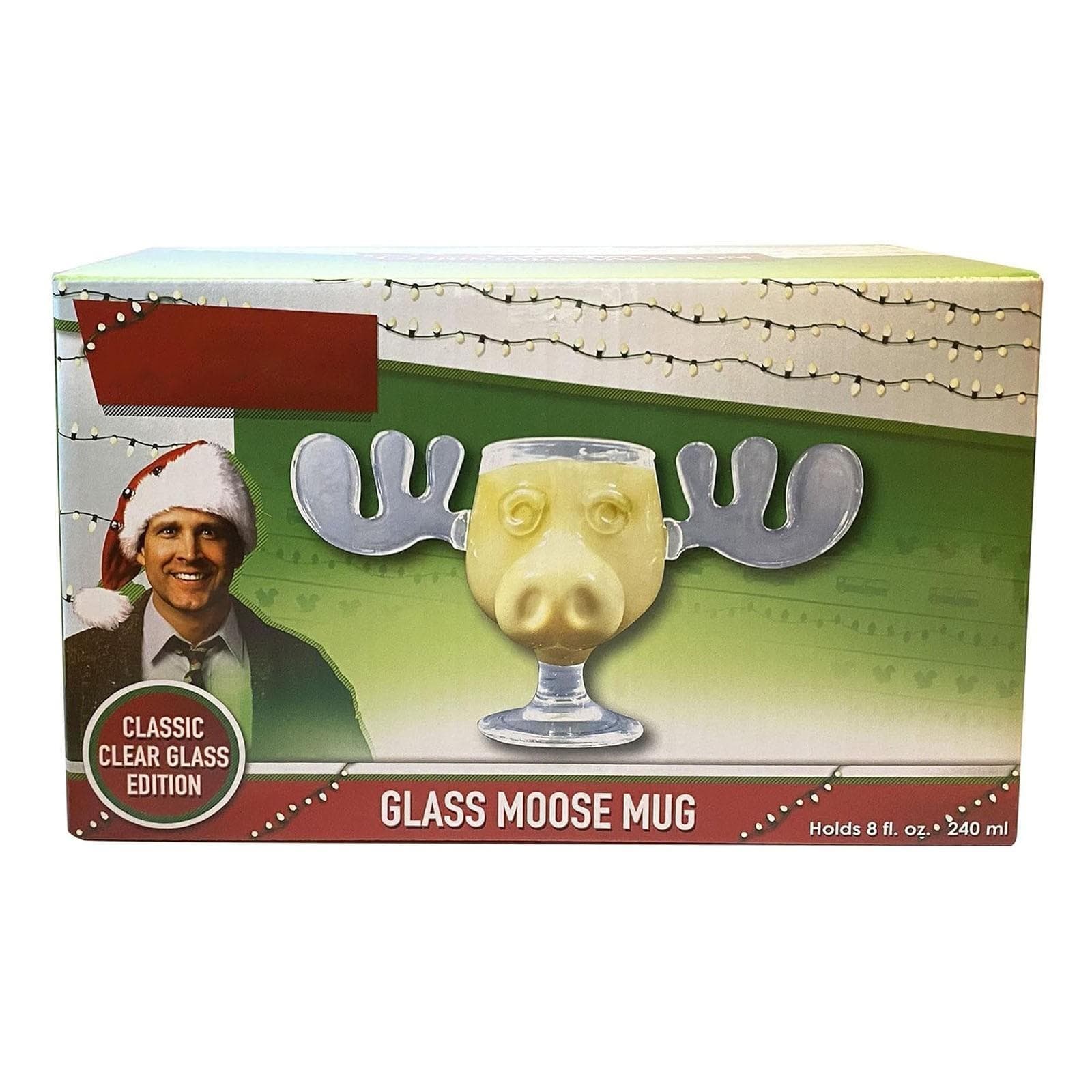 Holiday Collection Moose- Mug, 8 Oz, Clear One Size black