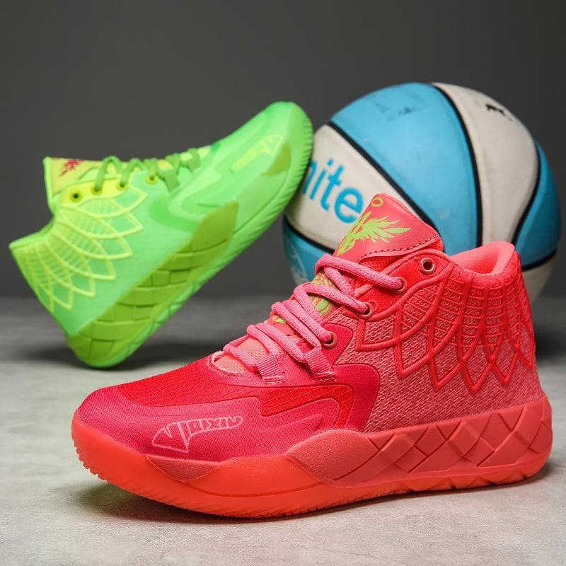 Foreign trade three-ball generation basketball men's shoes all-star Kuzma MB01 mandarin duck actual combat shoes 42