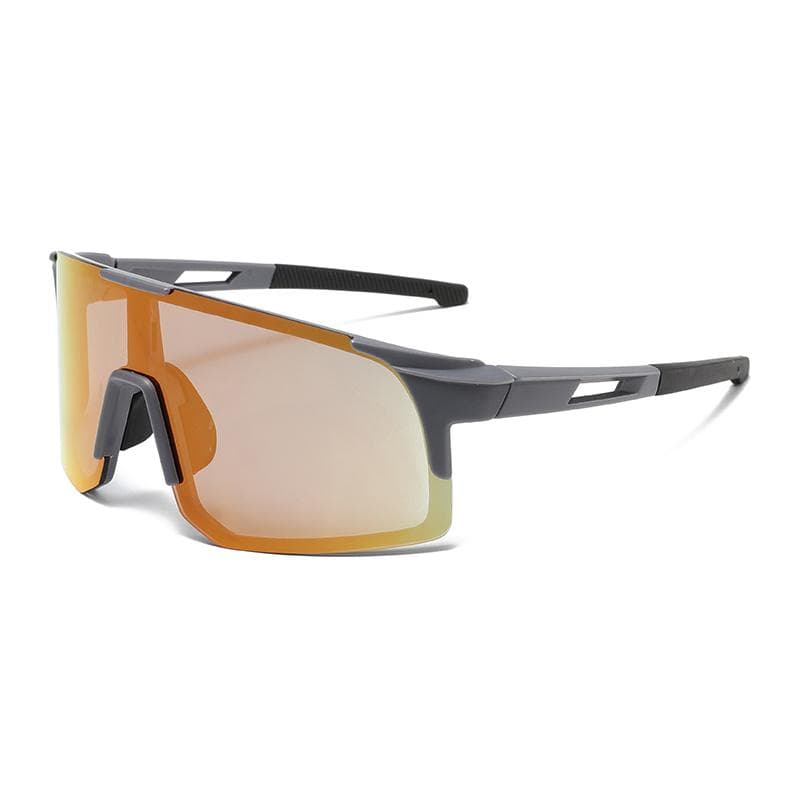 KAMMPT Oversized Sports Goggles UV Protection Wrapped Round Mirror Lens Cycling Sunglasses for Men Women Outdoor Riding