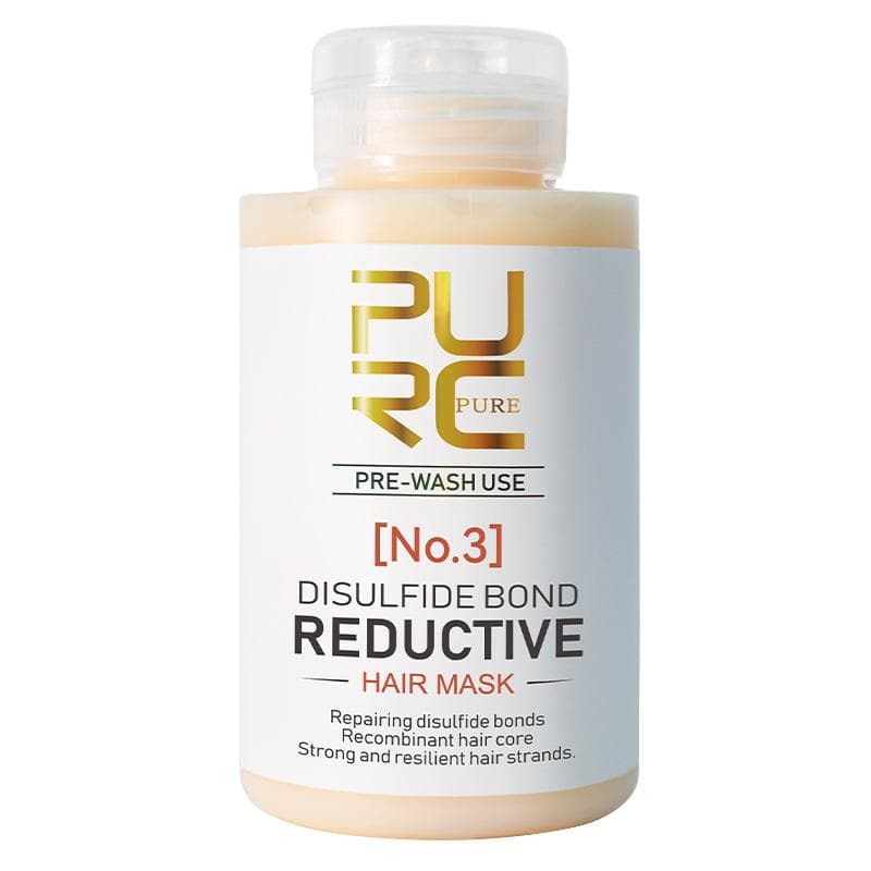 PURC Disulfide Bond Reductive Hair Mask Repair Damaged Smoothing Straightening Cream Keratin Hair Treatment Hair Care Products 100ml white