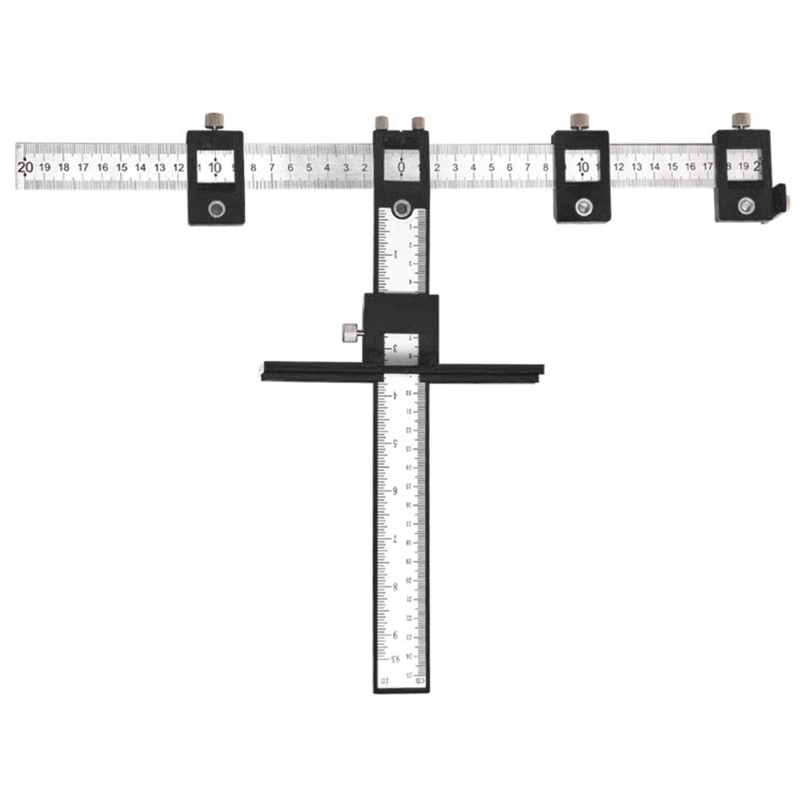 Adjustable Drill Punch Locator Woodworking Drilling Dowelling For Handles Knobs on Doors Drawer black