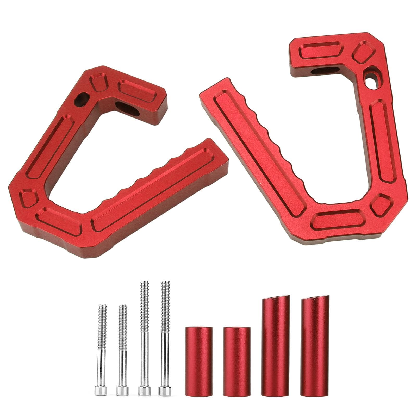 Car Road Front Grab Handle Aluminum Alloy Replacement for Jeep Wrangler JK 2007?2018Red red