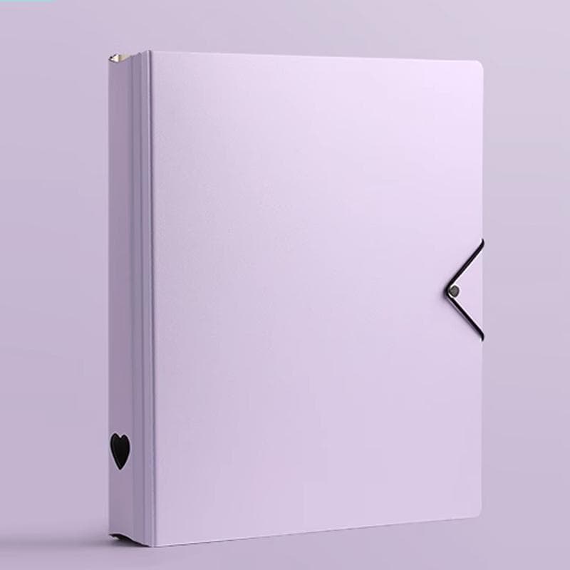 A4/A5 Photocard Binder D Ring Large 4/9Grid Collect Book with Bandage Tie 3inch Photo Album Korean Kpop Card Holder A5 purple