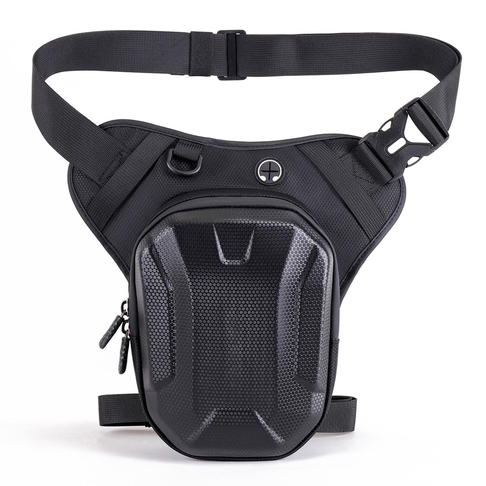Motorcycle Leg Bag for Riding Hardshell Rainproof Reflective Waist Bag Sports Sling Bag Knight