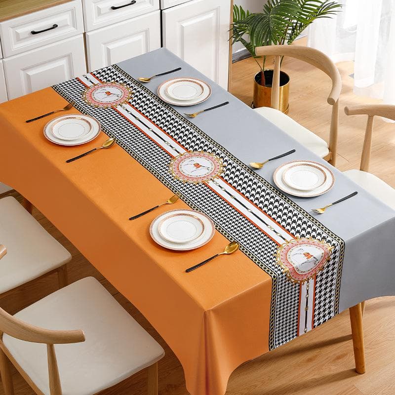 Tablecloth Modern Light Luxury Style Waterproof Dining Table Cloth Rectangular Tea Table Cover Picnic Mat Home Decor 140-200cm