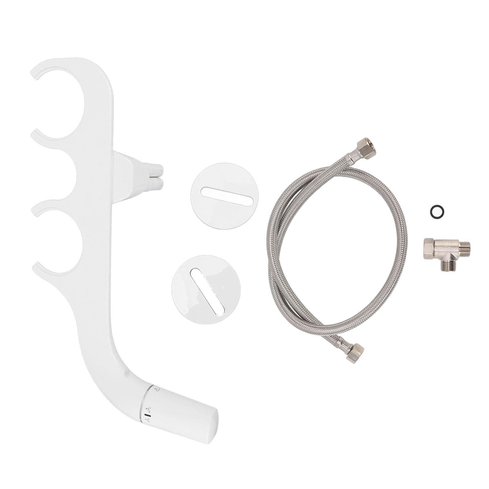 Ultra Slim Bidet Toilet Seat Attachment Dual Nozzle Self Cleaning Feminine Butt Wash Bidet
