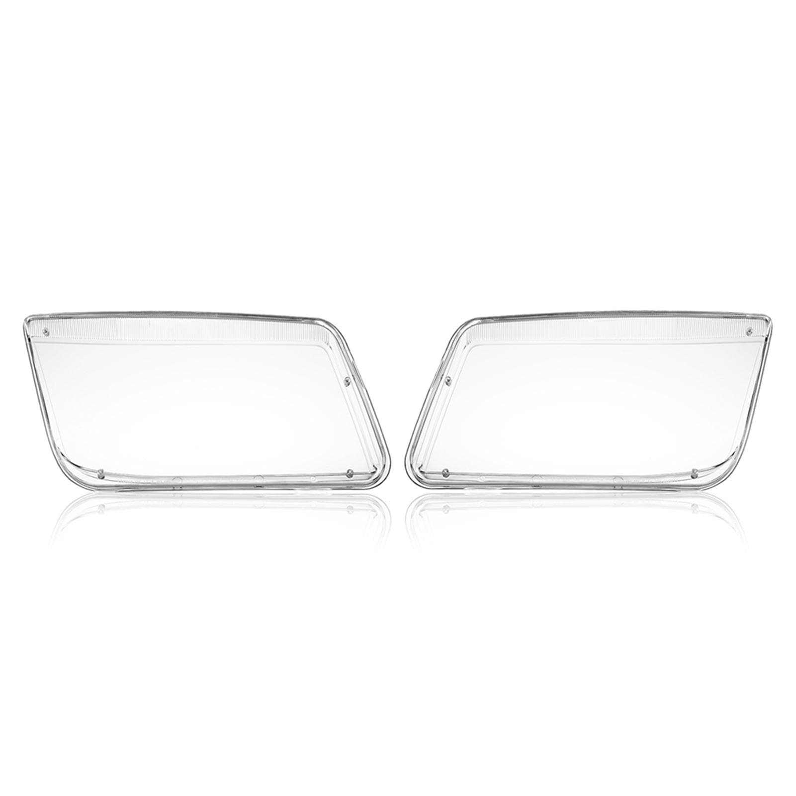 One Pair Transparent Plastic Headlight Headlamp Cover Replacement transparent