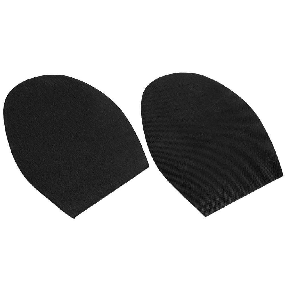 1 pair Shoes Repair Rubber Soles Wear resistant Rubber Heels Anti Slip Outsoles (Black) black