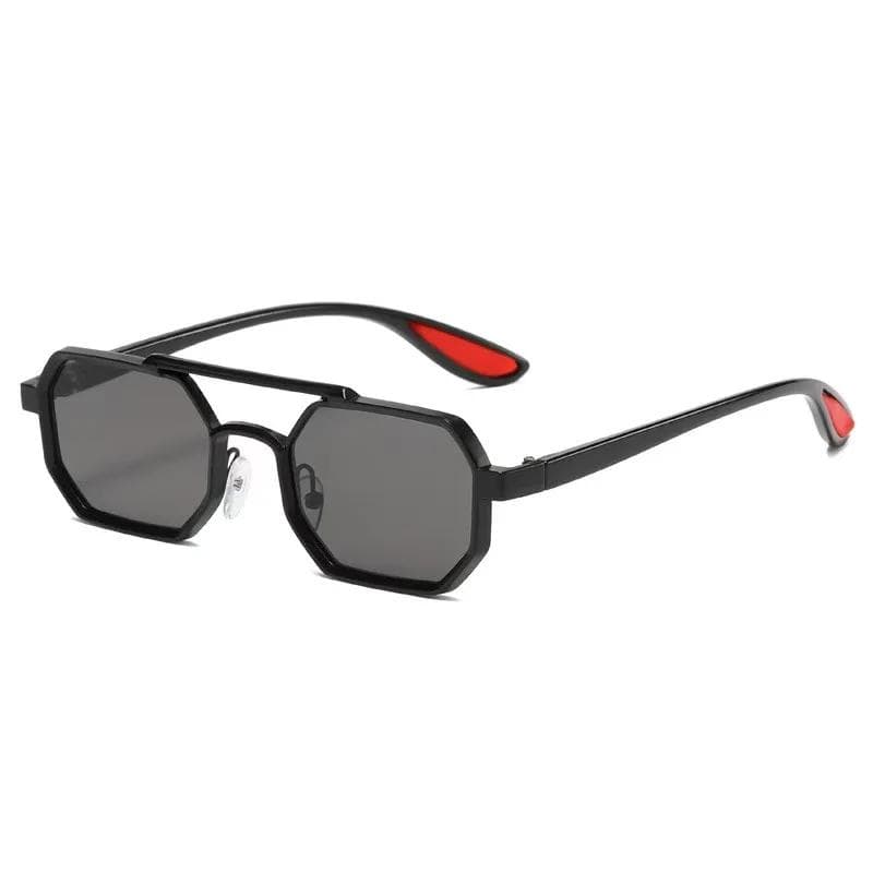 New Fashionable Metal Frame Sunglasses UV400 Protection Large Frame Street Photography Outdoor Shades Glasses