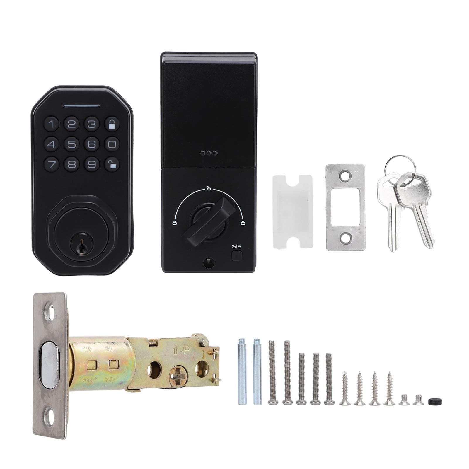 Smart Deadbolt Door Lock with 2 Keys APP Control Virtual Password Antistatic Auto Locking for Home