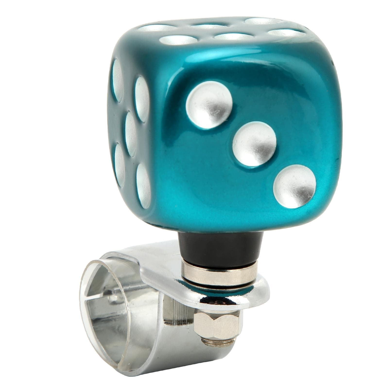 Dice Shape Car Steering Wheel Spinner Suicide Knob Labor Saving for Cars Trucks Tractors BoatsGreen green