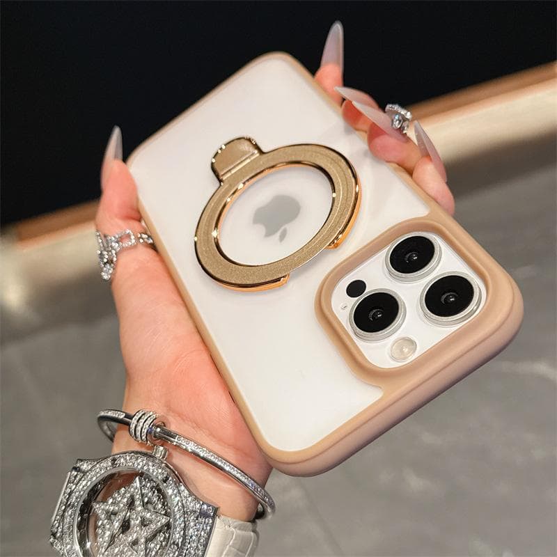 Applicable To IPhone16ProMax Magnetic Bracket Mobile Phone Case High-end Apple 15 Matte Anti-fall 14 Protective Case iPhone12pro