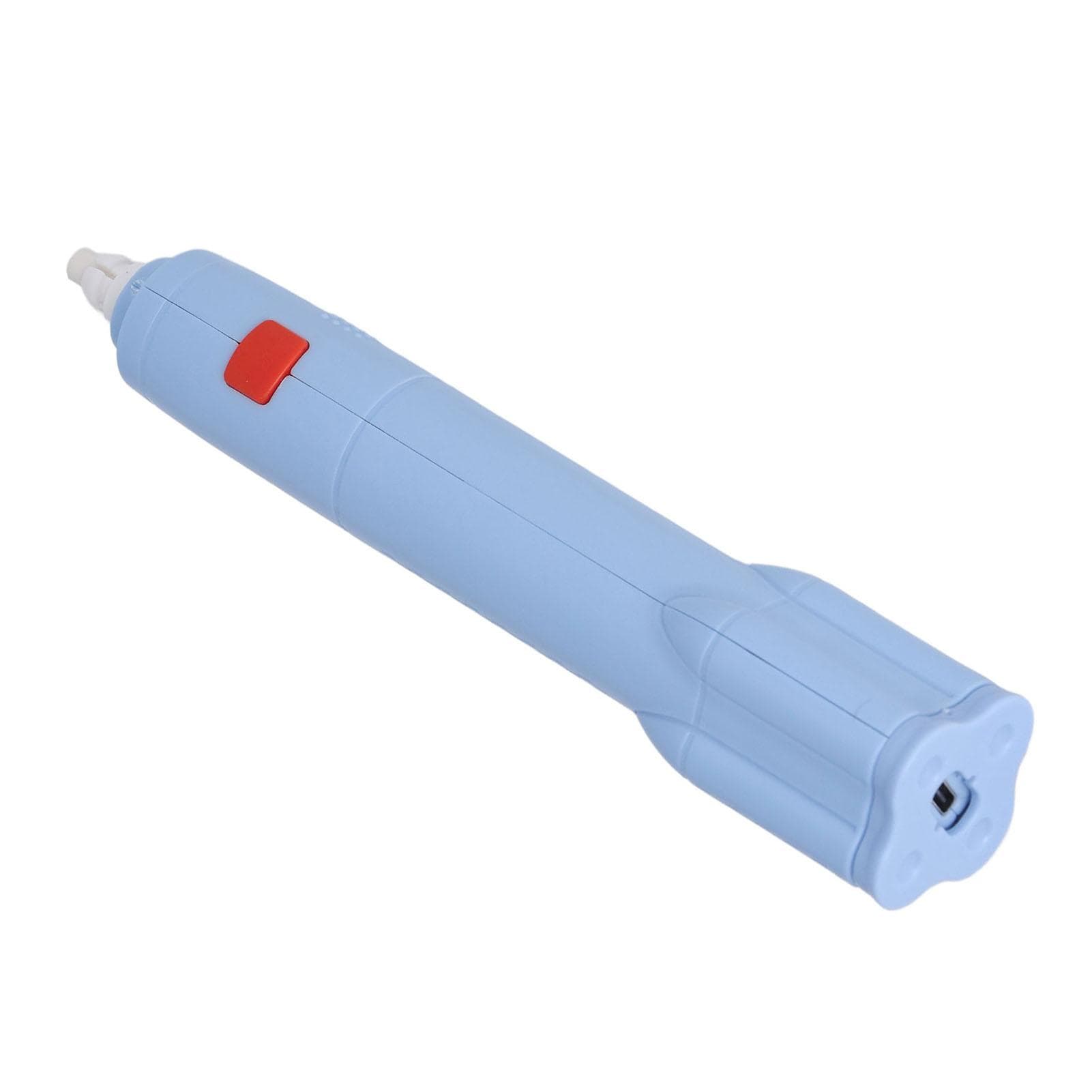 Electric Eraser Low Noise Rechargeable 2 Replaceable Refills 2.7x16cm ABS TPR Electric Pencil blue