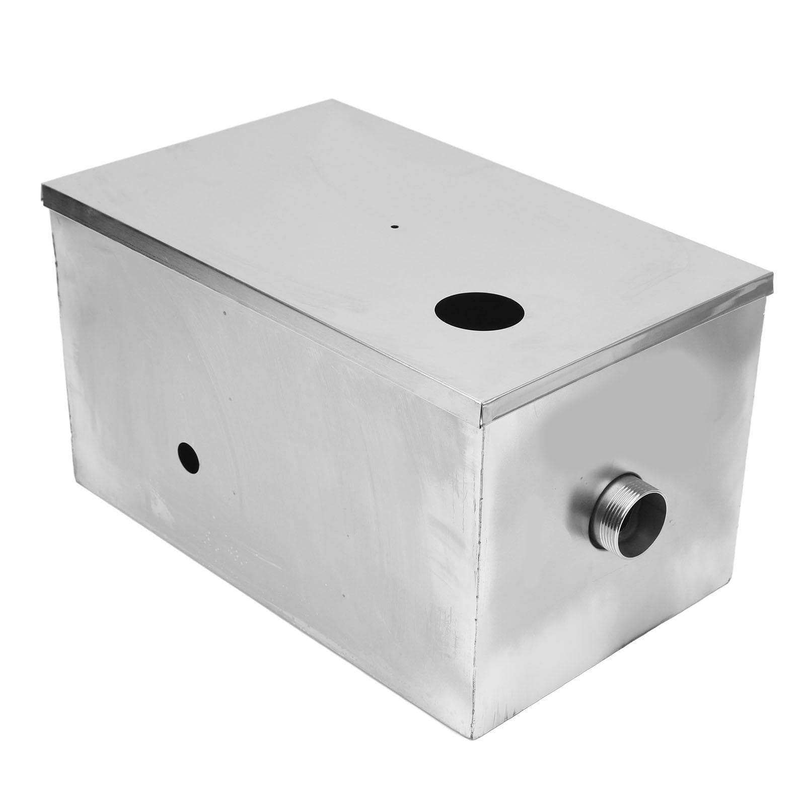 Grease Trap Stainless Steel 3 Level Filtration Large Capacity Waste Interceptor for Kitchen