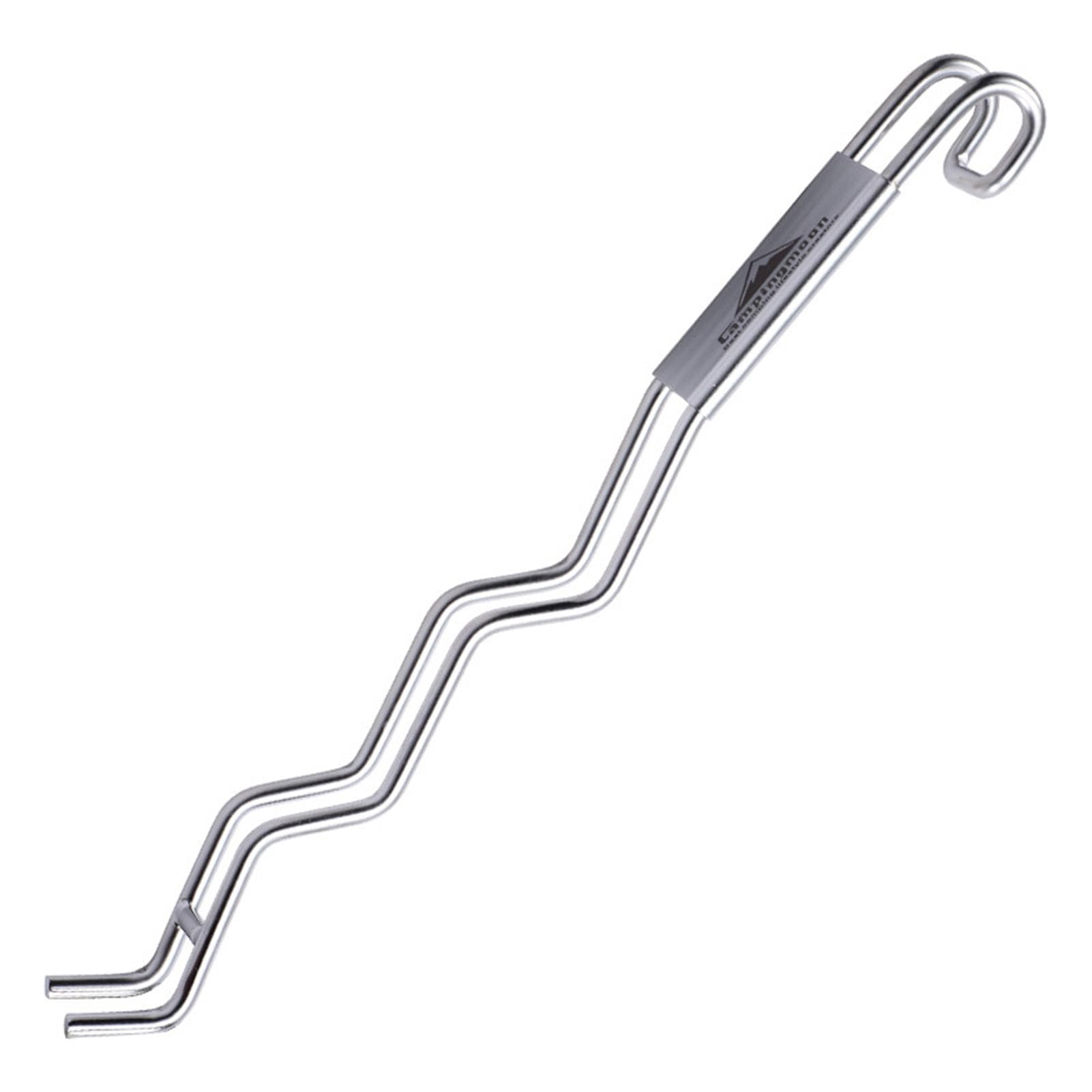 BBQ Grill Grate Lifter Stainless Steel Cooking Grid Lifter Gripper silver